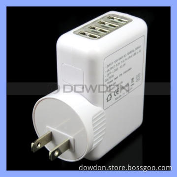 Universal 4 USB Port Wall Charger Us AC Power Adapter